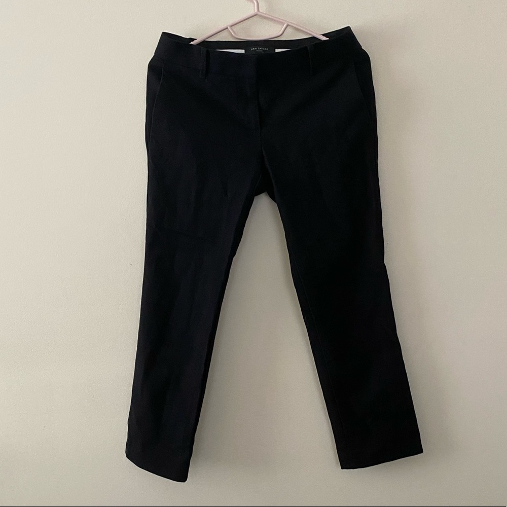 Ann Taylor the Petite Ankle Pant in Cotton Twill